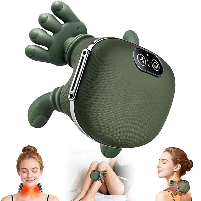 Bionic Heated Neck & Back Massager | Wireless 4D Shiatsu Deep Tissue Massage Pillow with Heat Therapy